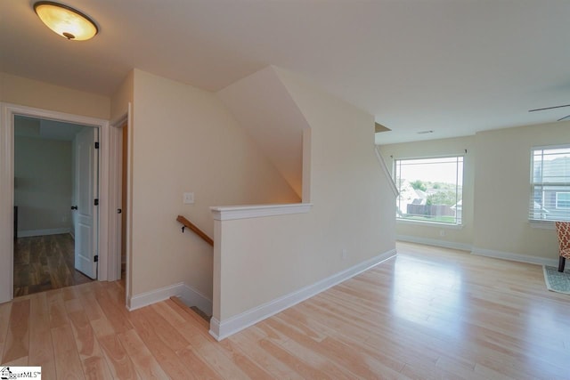 interior space featuring light hardwood / wood-style flooring