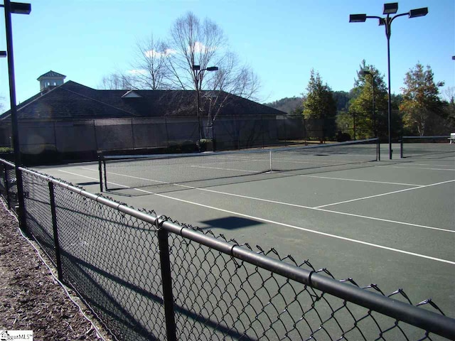 view of tennis court