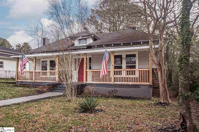 bungalow with a porch