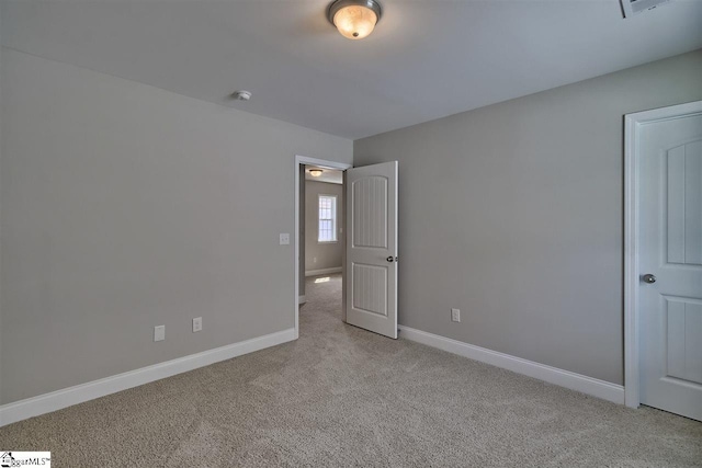 view of carpeted empty room