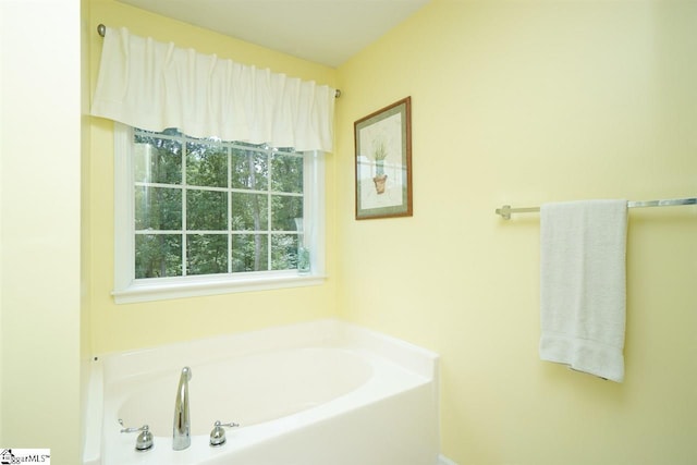 bathroom featuring a bathtub