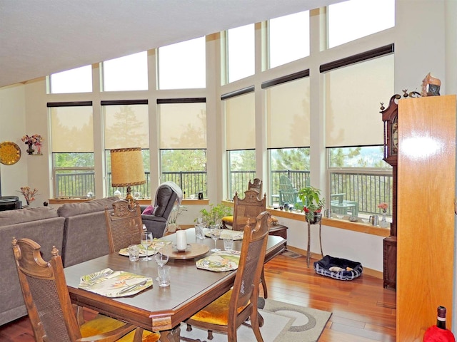 35025 Mourning Dove Ln N, Davenport, WA 99122 - dining area with wood-type flooring and plenty of natural light
