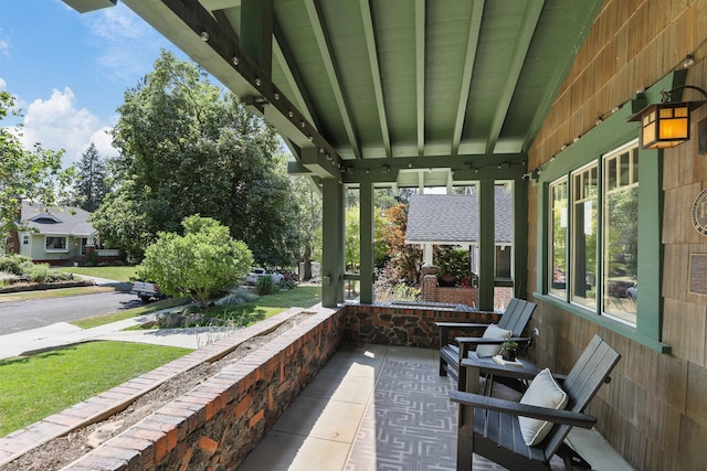 view of patio / terrace featuring covered porch