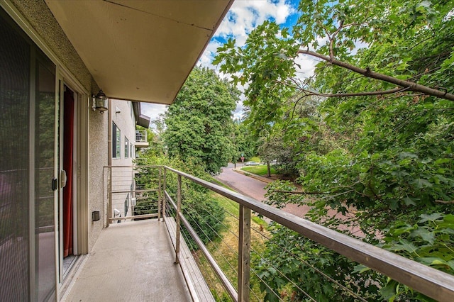 view of balcony