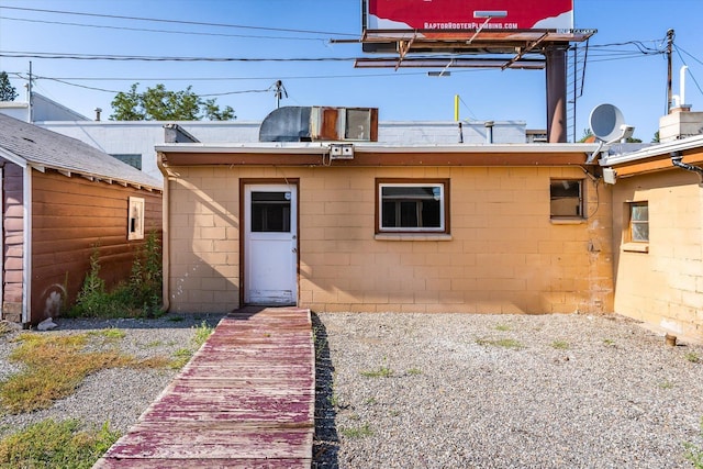 view of back of property