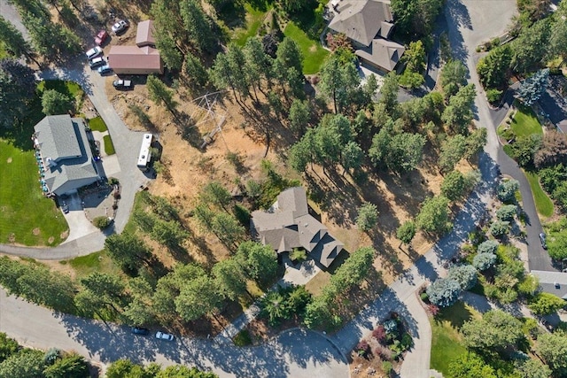 bird's eye view with a residential view