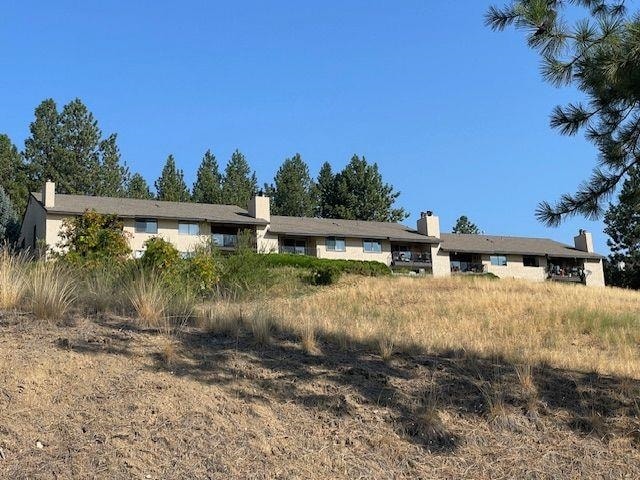 view of single story home