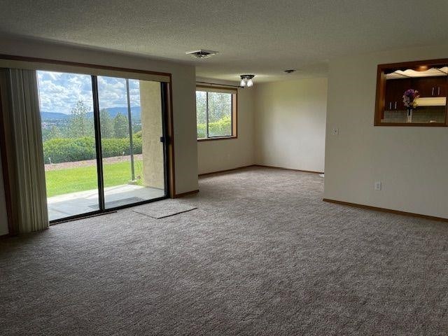 5307 N Argonne Ln # 6, Spokane, WA 99212 - carpeted empty room featuring baseboards and a textured ceiling