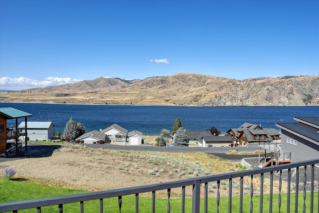 property view of water with a mountain view