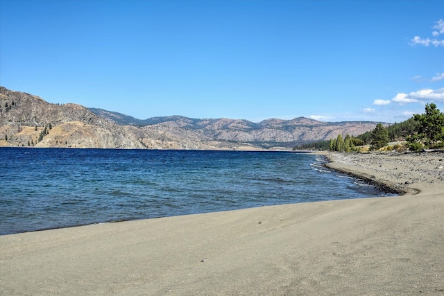 property view of water with a mountain view