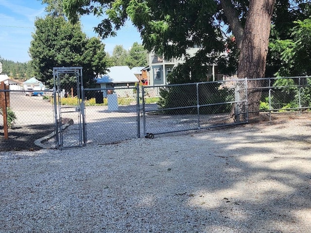 exterior space featuring fence