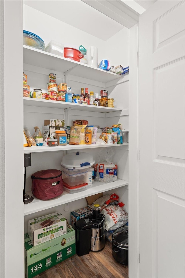 view of pantry