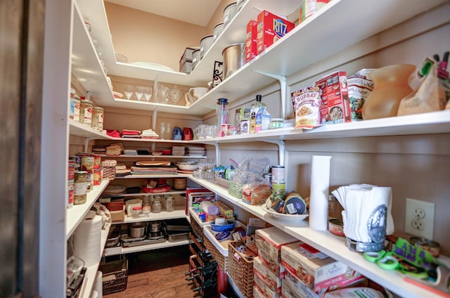 view of pantry