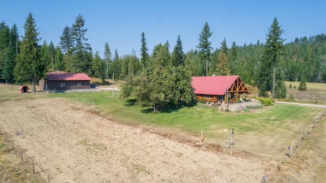 1114 Stohr Rd, Newport, WA 99156 - birds eye view of property featuring a forest view