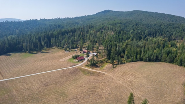 1114 Stohr Rd, Newport, WA 99156 - aerial view featuring a mountain view and a view of trees
