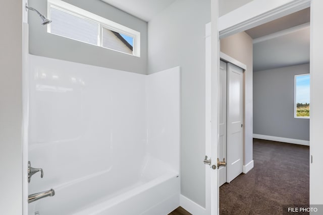 5871 S Sherri Lea Rd, Spokane, WA 99224 - full bath with baseboards, a healthy amount of sunlight, and bathtub / shower combination