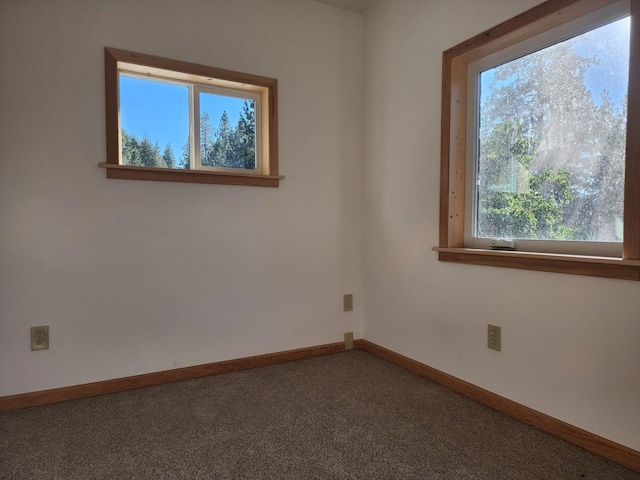 view of carpeted empty room