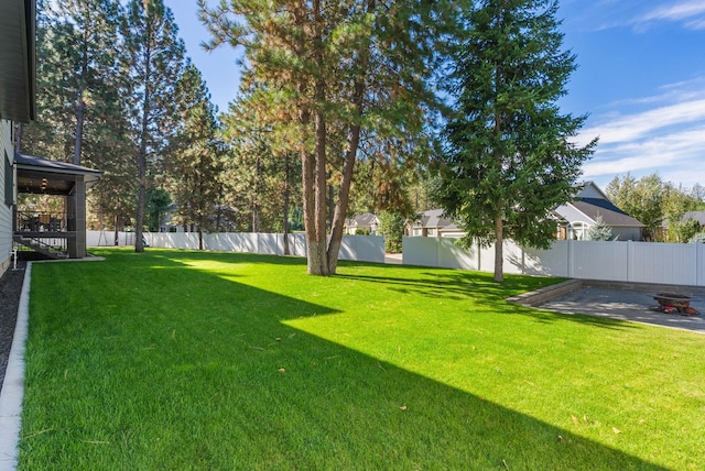 view of yard featuring a sunroom