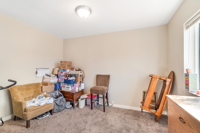 2213 E E Gordon Ave, Spokane, WA 99207 - sitting room featuring carpet and baseboards