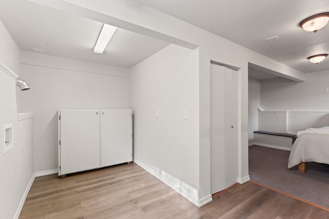 interior space featuring light wood-type flooring