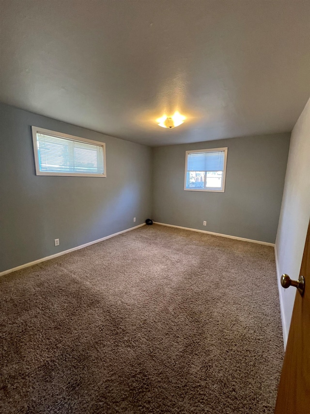 spare room with carpet floors