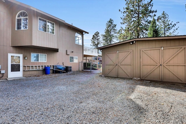 view of back of property