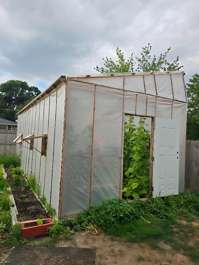 view of outdoor structure