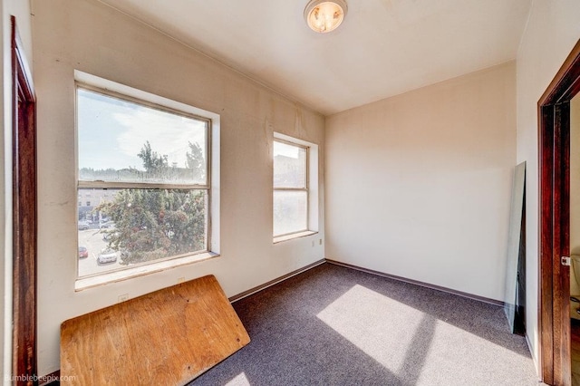 view of carpeted empty room