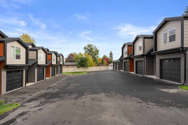view of street featuring a residential view