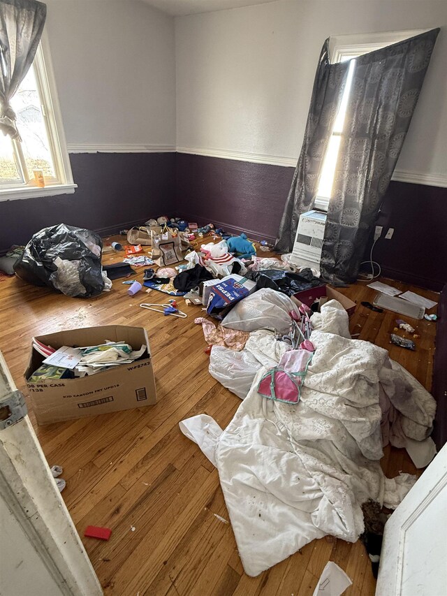 bedroom featuring hardwood / wood-style flooring