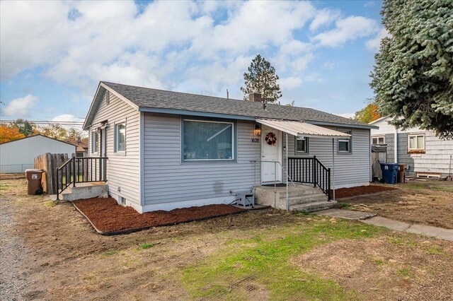 view of bungalow-style house