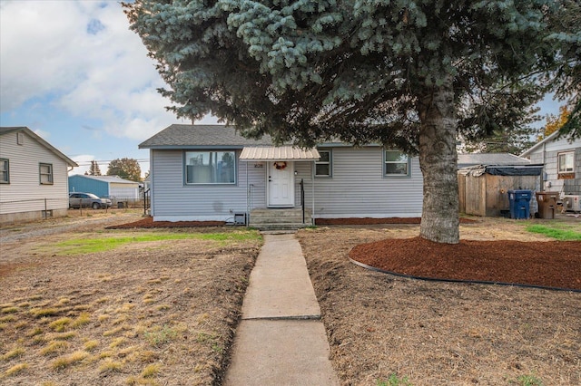 view of bungalow-style house