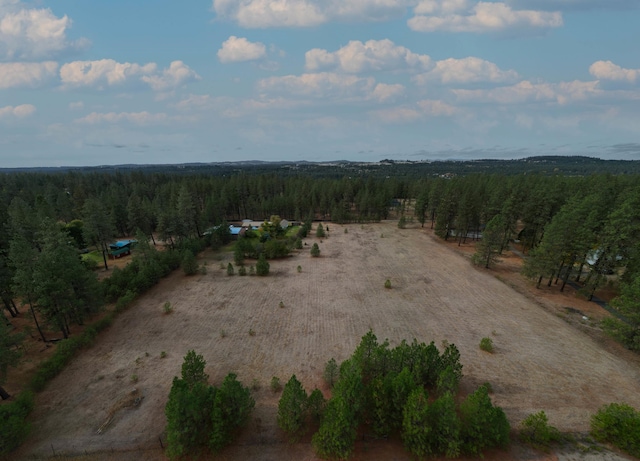 bird's eye view with a rural view