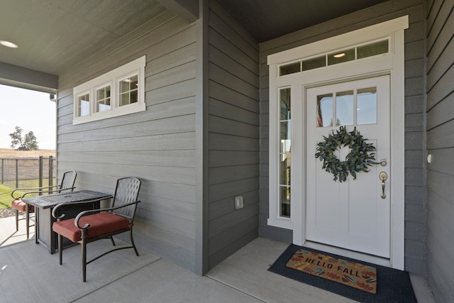 view of property entrance