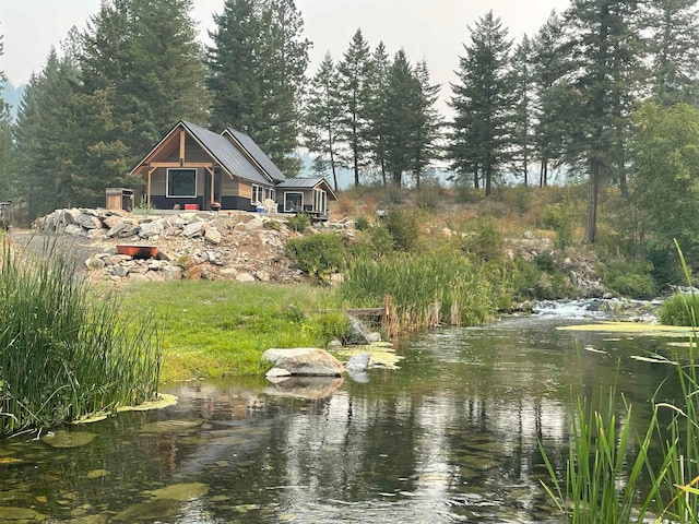 view of water feature