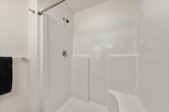 bathroom with a shower