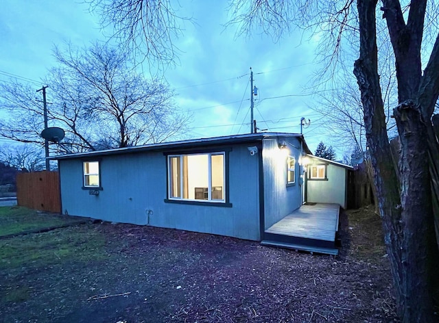 view of rear view of house