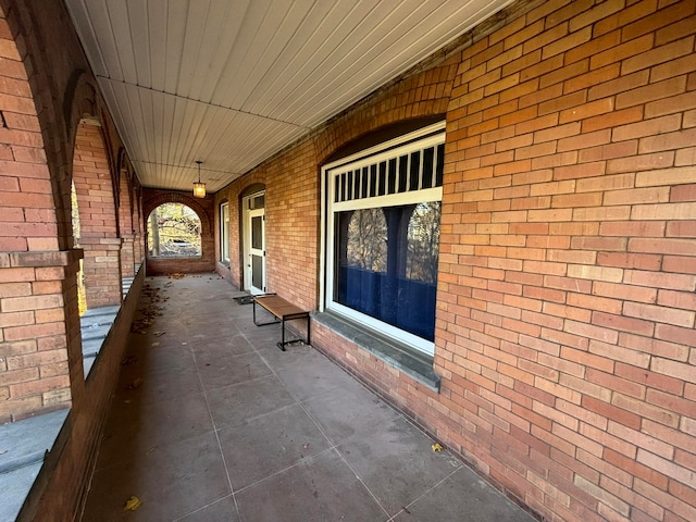 view of patio / terrace with a porch