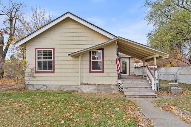 view of bungalow-style house