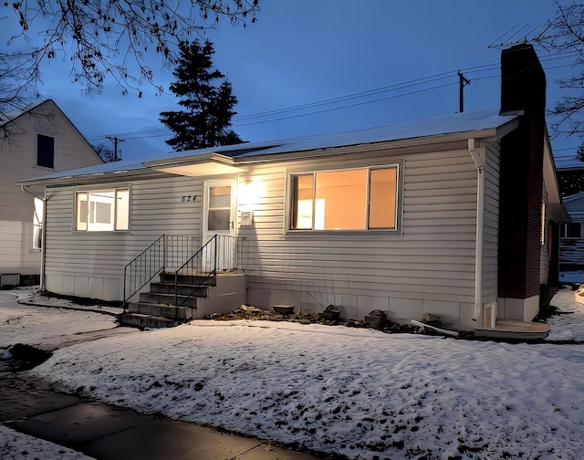 view of front of home