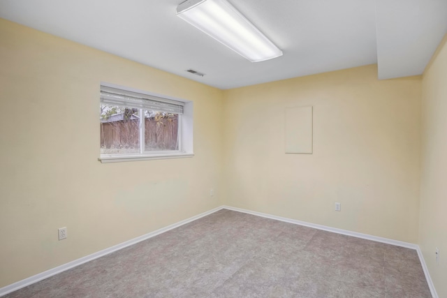 view of carpeted empty room