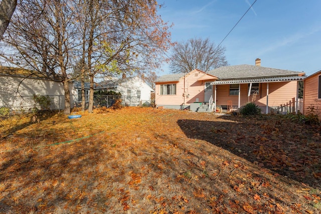 view of rear view of property