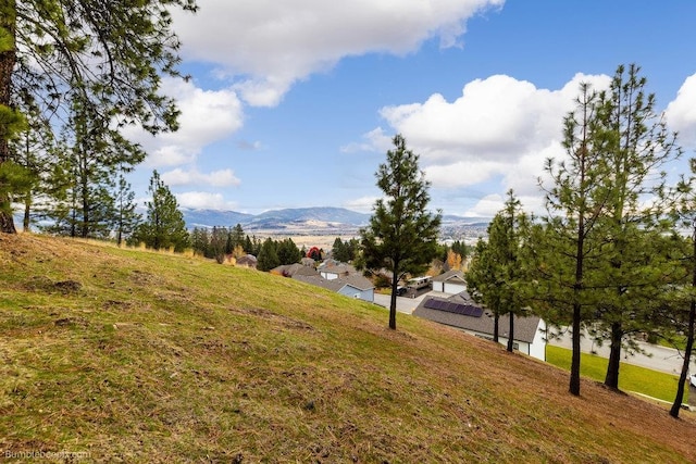 view of property's community with a mountain view