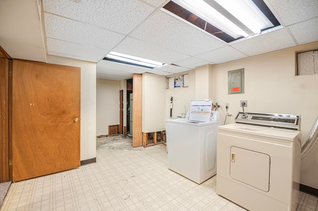 laundry room featuring independent washer and dryer