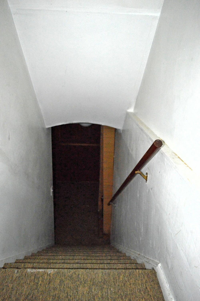 view of stairway