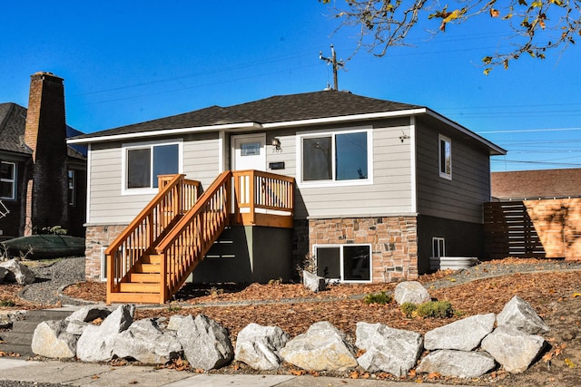 view of front of home