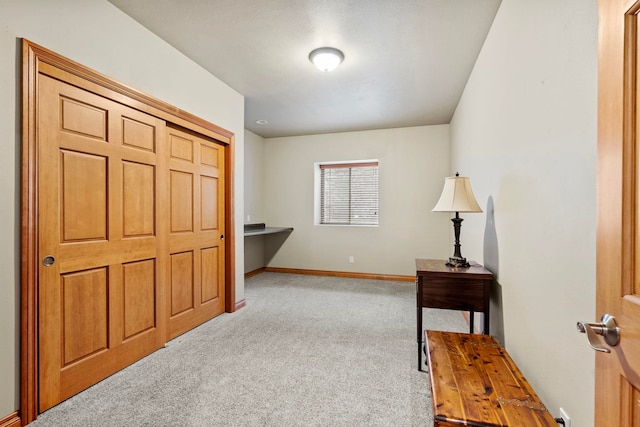 interior space with carpet floors