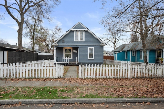 bungalow-style home featuring a porch