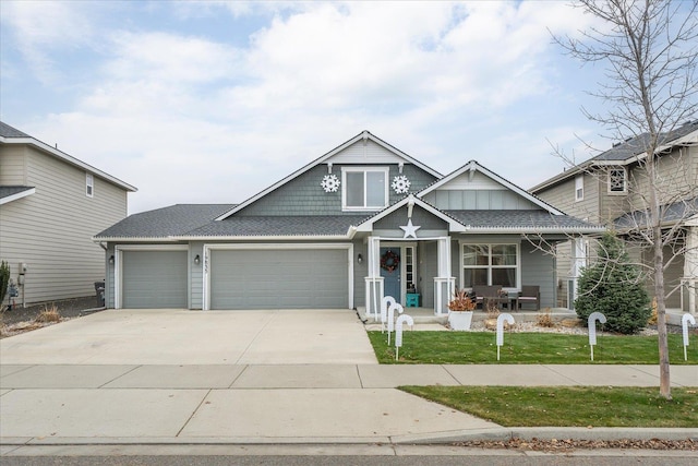 view of front of house featuring a garage