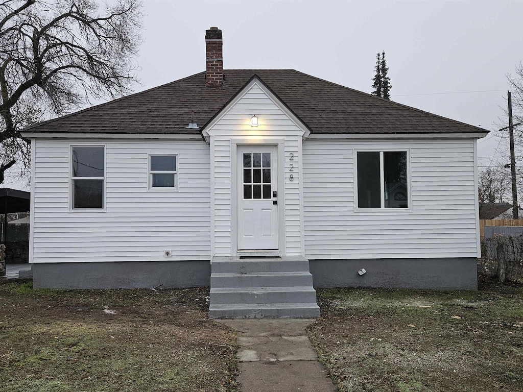 view of front of home